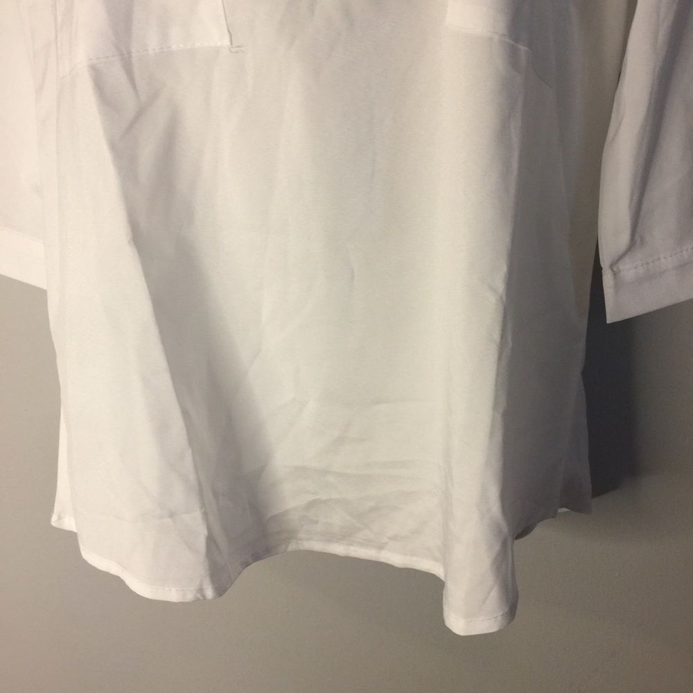 White Quarter Sleeve Blouse - Picture 6 of 7
